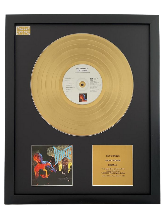 DAVID BOWIE - Let's Dance | Gold Record & CD Presentation