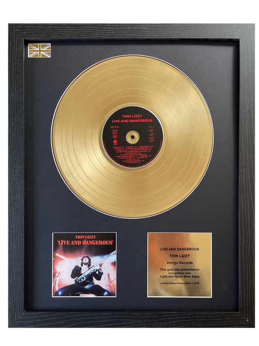 THIN LIZZY - Live and Dangerous | Gold Disc & CD Presentation