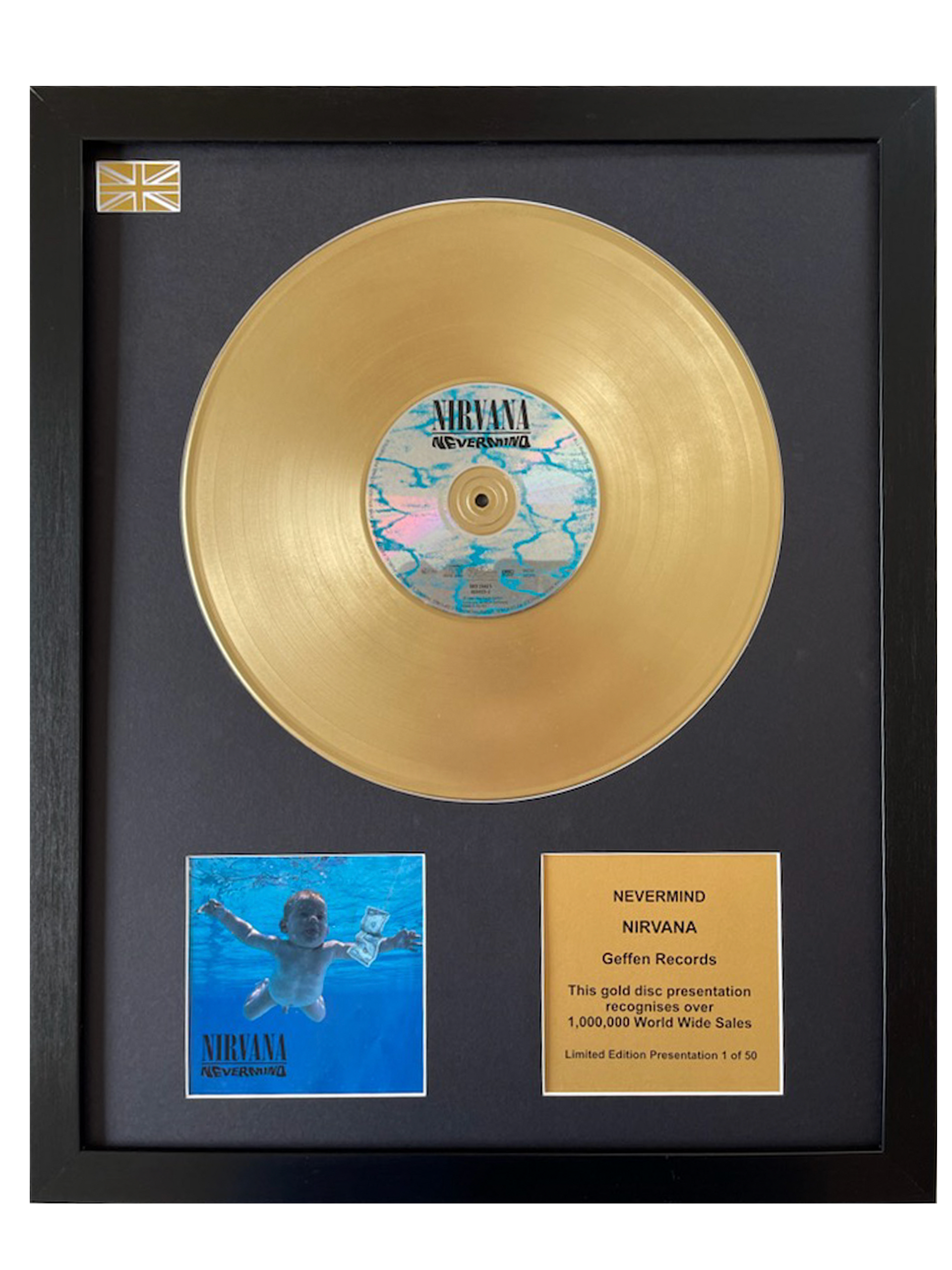 NIRVANA - Nevermind - Gold Disc – The Gold Record Company