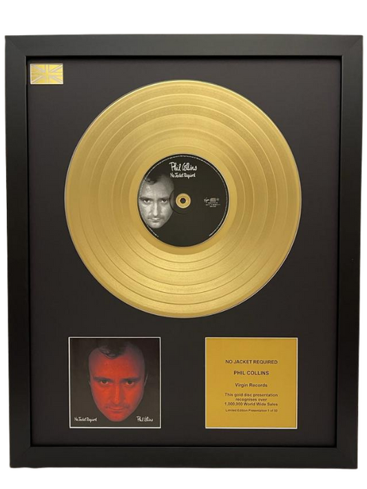 PHIL COLLINS - No Jacket Required | Gold Record & CD Presentation