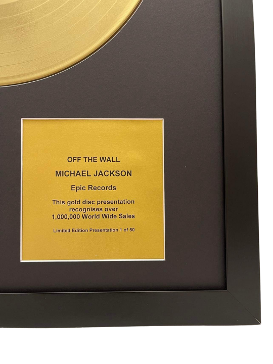 MICHAEL JACKSON - Off The Wall | Gold Record & CD Presentation