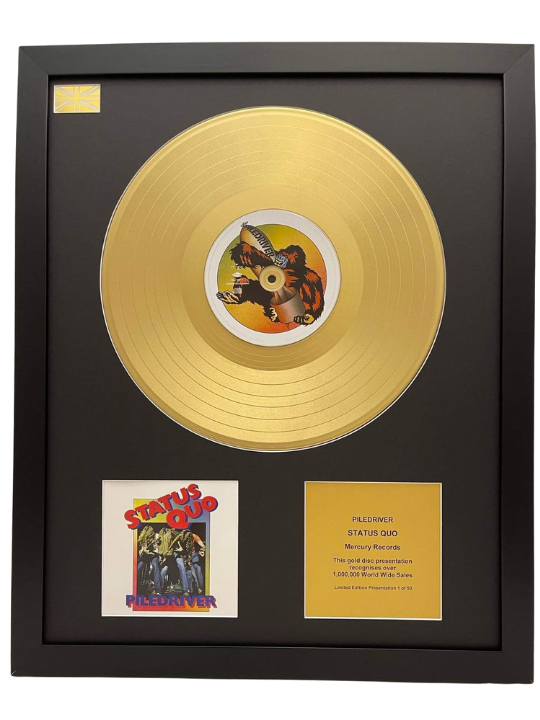 STATUS QUO - Piledriver | Gold Record & CD Presentation