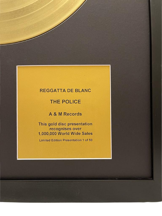 THE POLICE - Reggatta de Blanc | Gold Record & CD Presentation