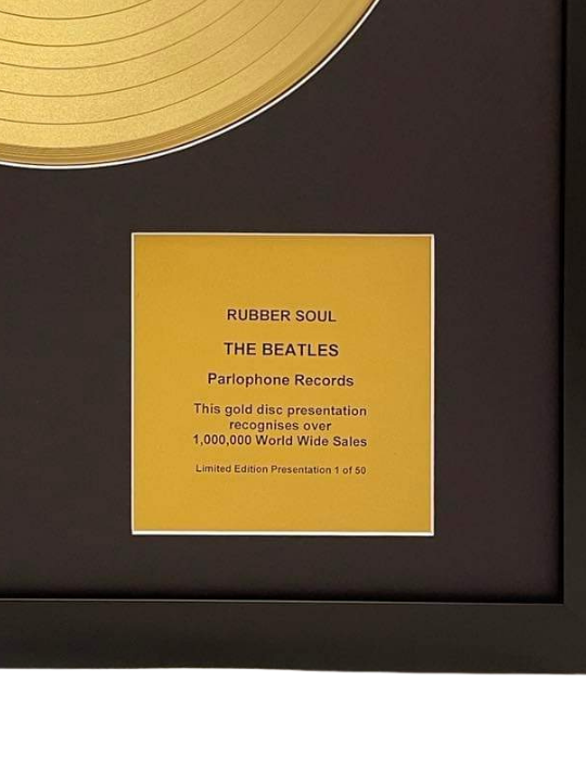 THE BEATLES - Rubber Soul | Gold Record & CD Presentation