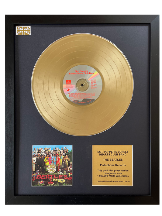 THE BEATLES - Sgt. Pepper's Lonely Hearts Club Band | Gold Record & CD Presentation