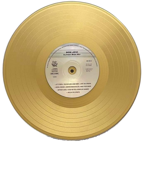 BON JOVI - Slippery When Wet | Gold Record & CD Presentation