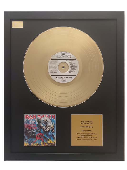 IRON MAIDEN - The Number Of The Beast | Gold Record & CD Presentation