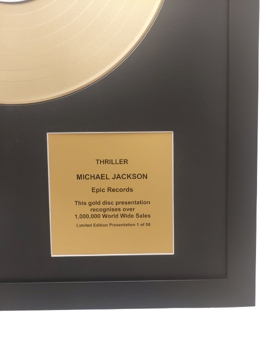 MICHAEL JACKSON - Thriller | Gold Record & CD Presentation