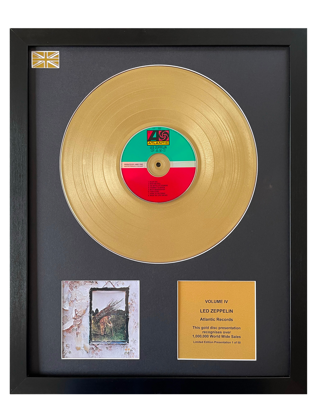 Gold Record Presentation | Volume IV by Led Zeppelin | Order Today 