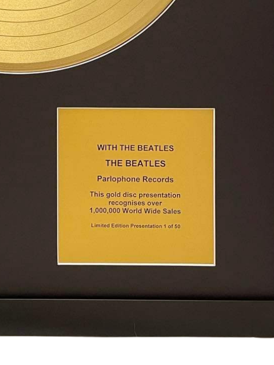 THE BEATLES - With The Beatles | Gold Record & CD Presentation