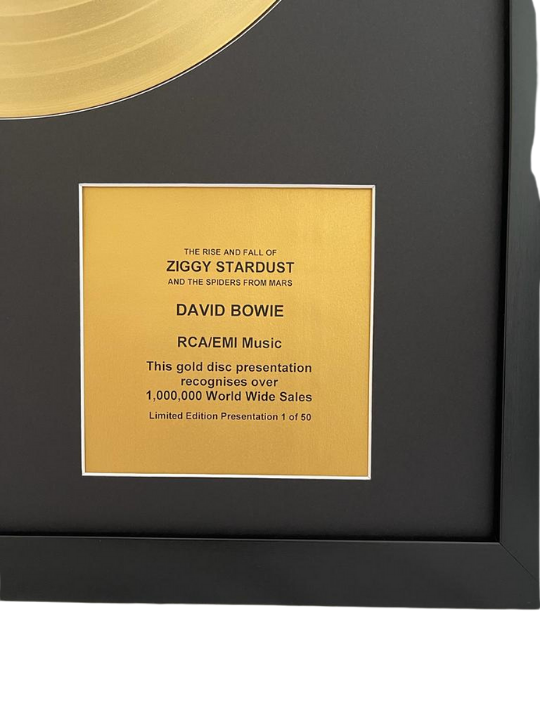 DAVID BOWIE - Ziggy Stardust | Gold Record & CD Presentation